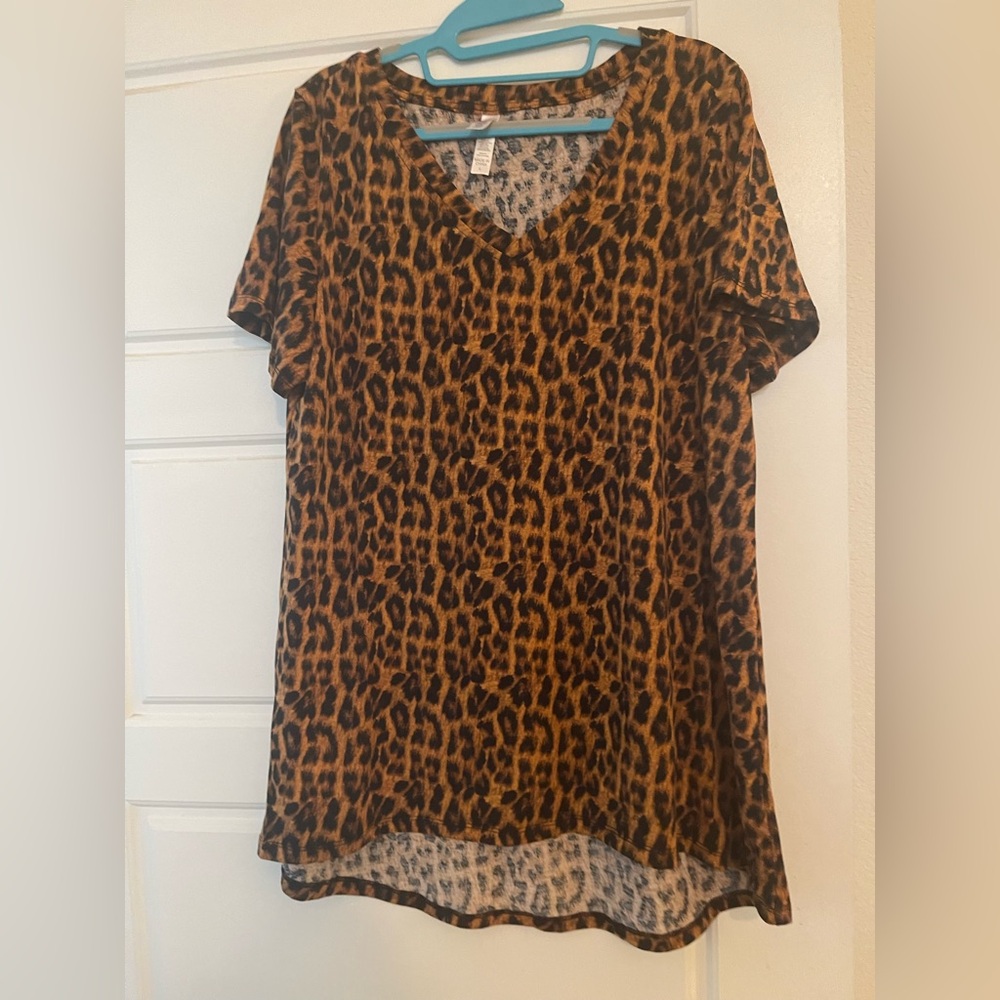 LuLaRoe Tan and Cream Christy